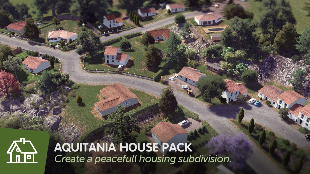 Скачать мод Aquitania House Pack для Cities Skylines