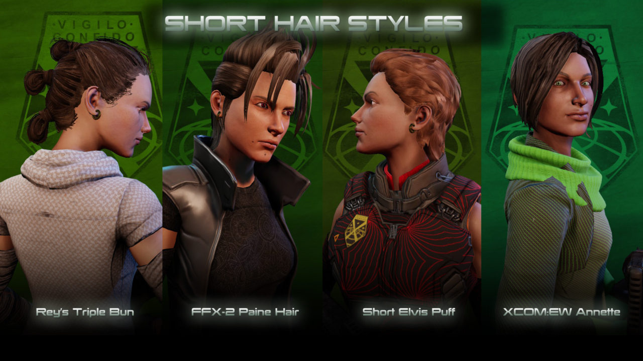 мод WOTC Female Hair Pack для XCOM 2