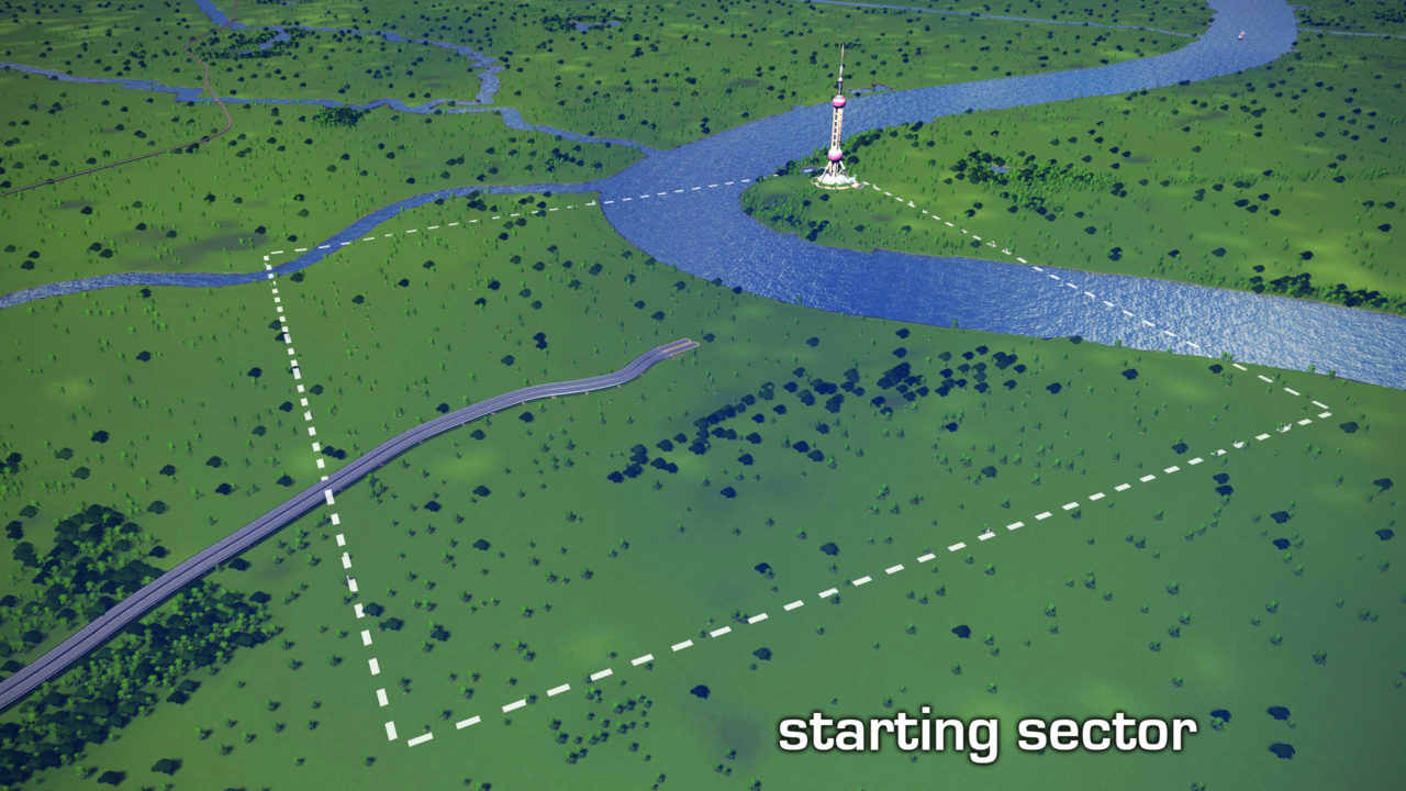 Карта Shanghai True Vanilla Map - Шанхай для CITIES SKYLINES