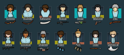 Мод Show Draftees Weapon - показать оружие персонажей для RimWorld