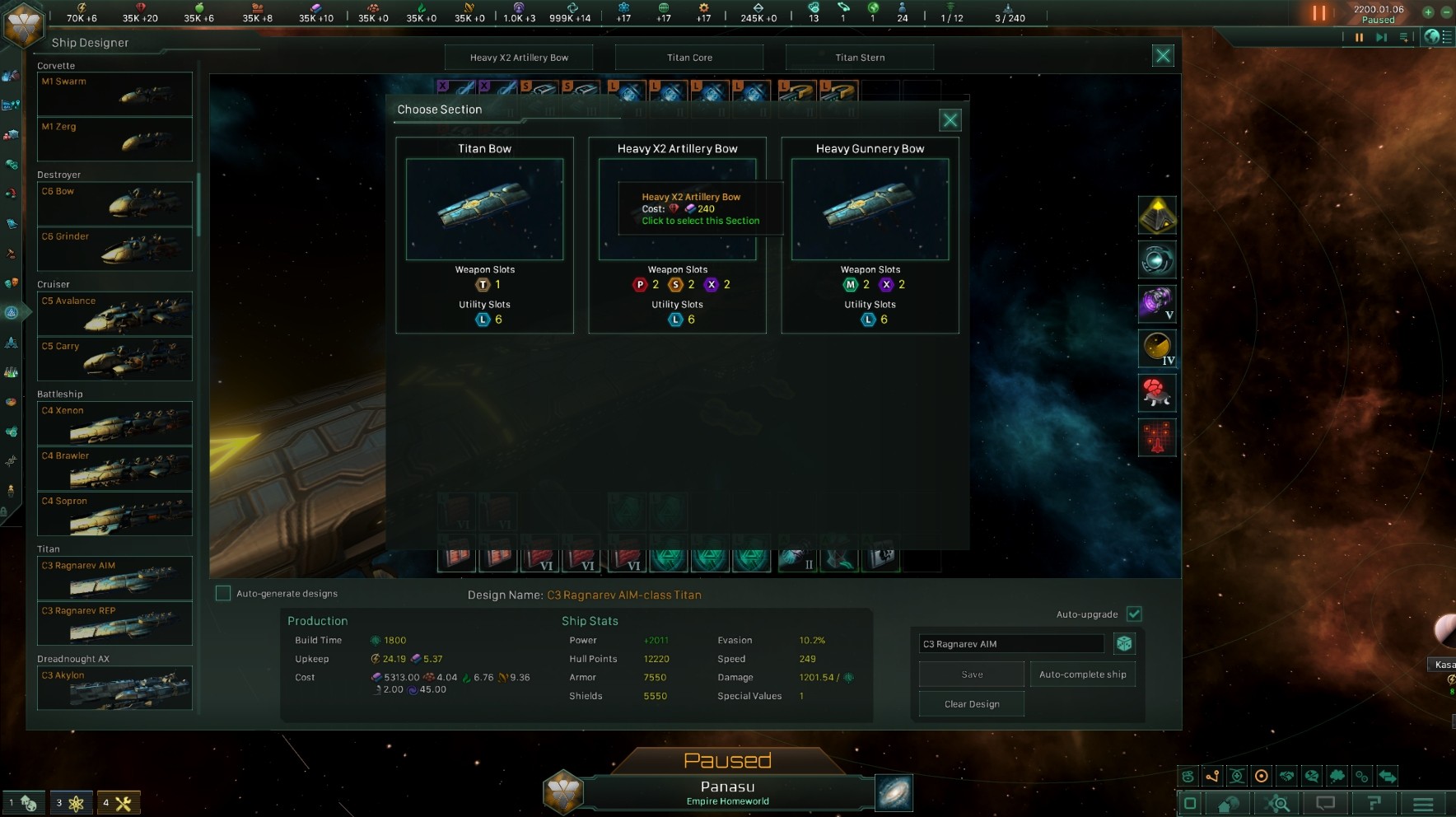 Мод на Древний Дредноут и Улучшенный Титан для Stellaris